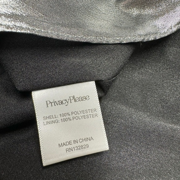 NWT PRIVACY PLEASE Fillmore Wrap Dress Graphite XS - Picture 13 of 13